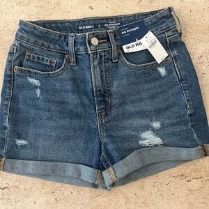 NWT Old Navy OG Straight High Rise Cuffed Shorts Size 0